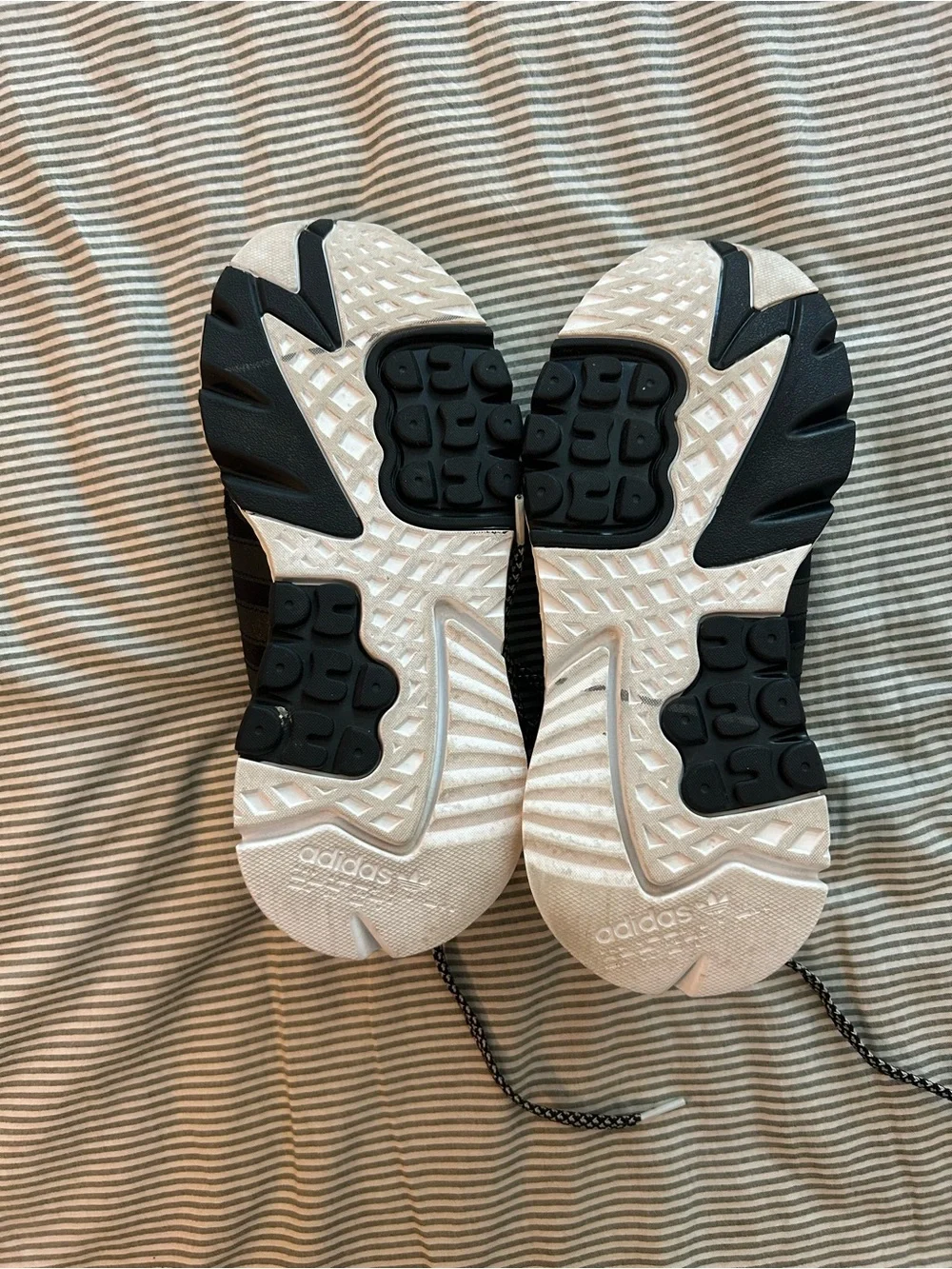 adidas Men’s Black and White Running Sneakers